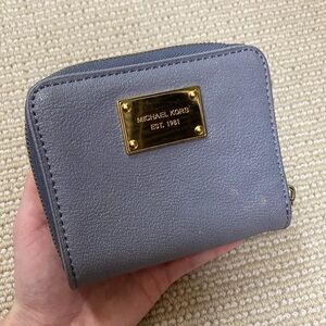 Michael Kors Blue Double Wallet